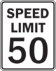 Speed Limit 50 Clip Art